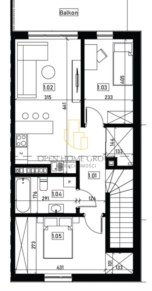 Mieszkanie 3-pokojowe Święta Katarzyna. Zdjęcie 2