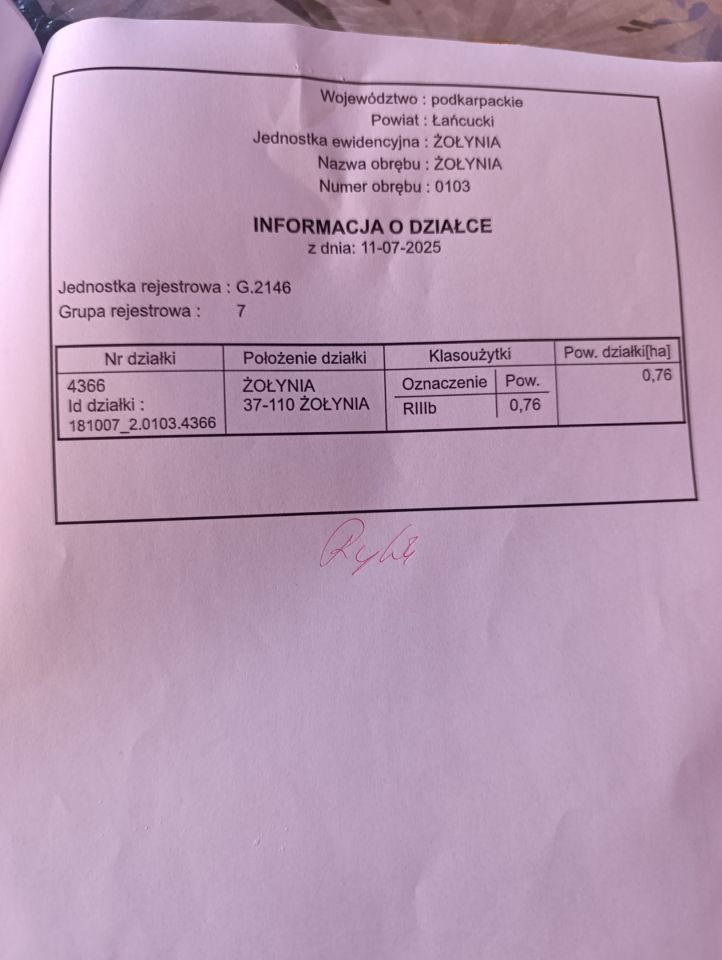 Działka inwestycyjna Żołynia Kopanie Żołyńskie, ul. Białobrzeska