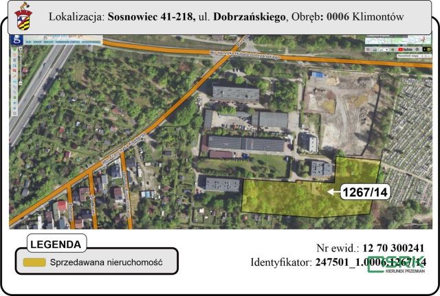 Działka inna Sosnowiec Klimontów, ul. mjr. Henryka Hubala-Dobrzańskiego. Zdjęcie 6