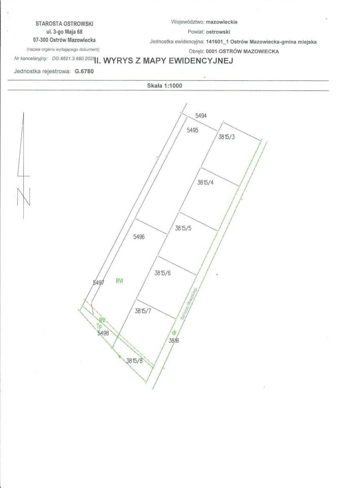 Działka budowlana Ostrów Mazowiecka. Zdjęcie 3