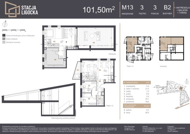 Mieszkanie 5-pokojowe Katowice Ligota, ul. Ligocka. Zdjęcie 16