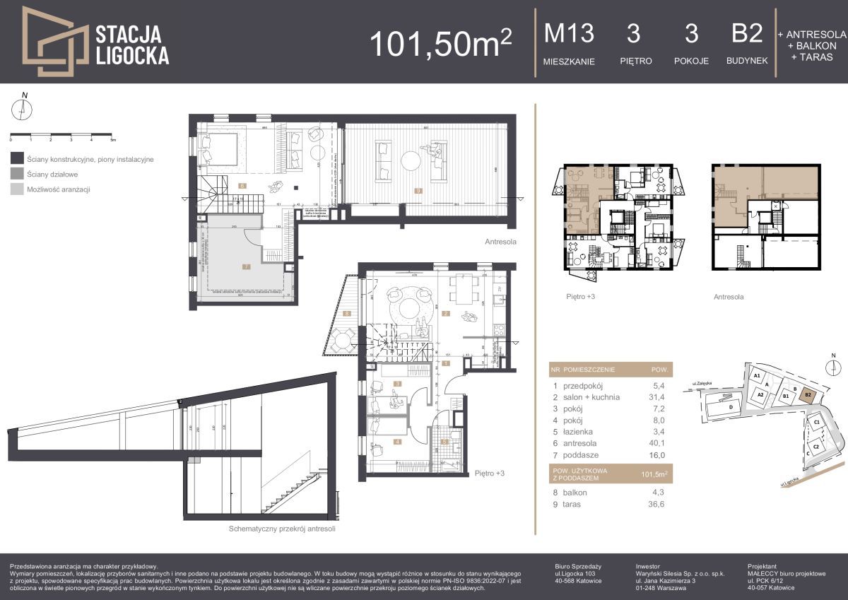 Mieszkanie 5-pokojowe Katowice Ligota, ul. Ligocka. Zdjęcie 16