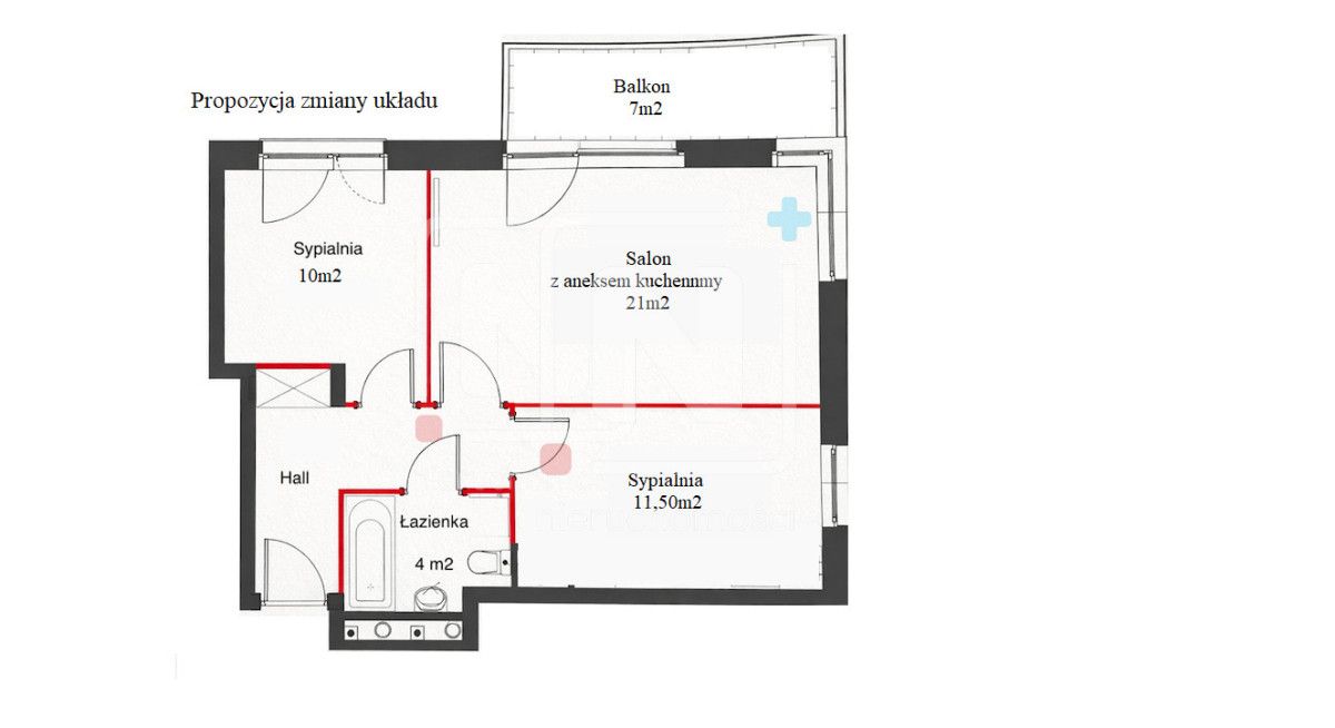 Mieszkanie 2-pokojowe Warszawa Mokotów, ul. Cybernetyki. Zdjęcie 5