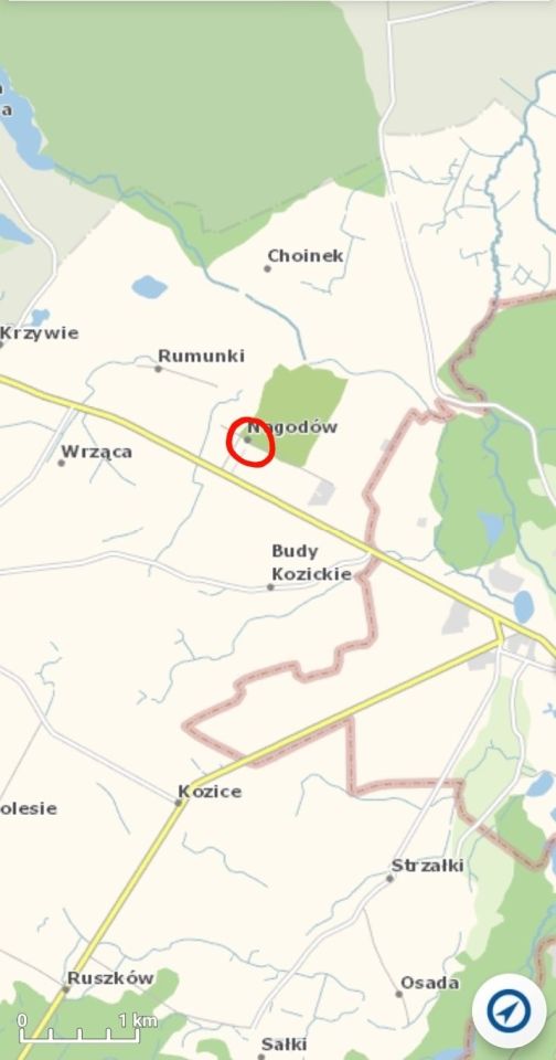 Działka budowlana Nagodów. Zdjęcie 2