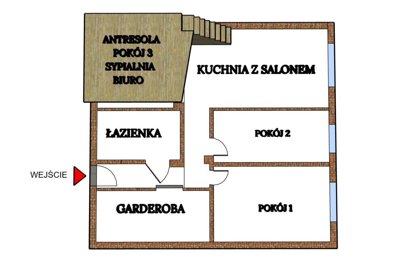 Mieszkanie 3-pokojowe Kalisz Centrum, ul. Dobrzecka. Zdjęcie 2