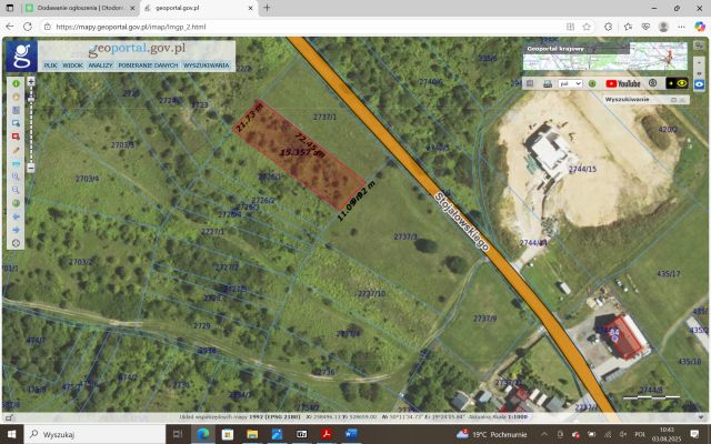 Działka budowlana Luszowice Skotnica, ul. Stojałowskiego. Zdjęcie 1