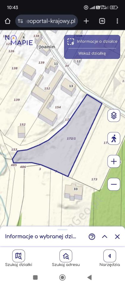 Działka budowlana Joanin. Zdjęcie 5