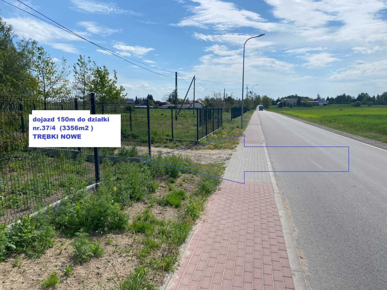 Działka rolno-budowlana Trębki Nowe. Zdjęcie 3