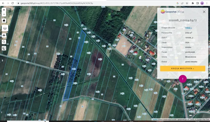 Działka rolna Raków Duży, ul. Północna