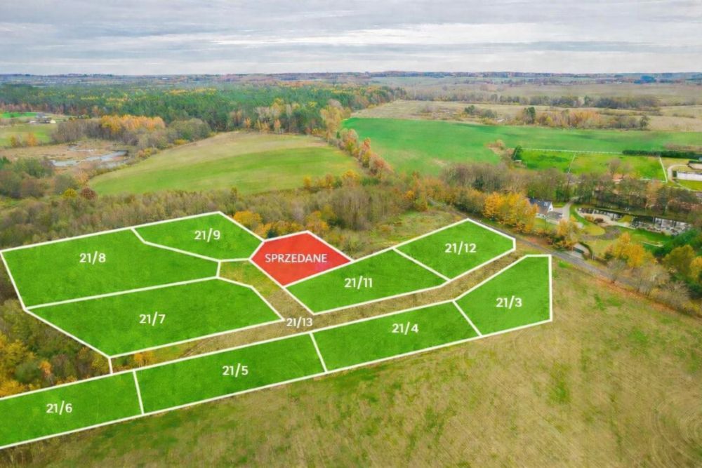 Działka budowlana Tągowie. Zdjęcie 1