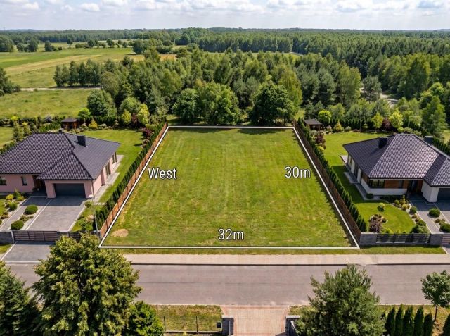 Działka budowlana Borowe, ul. Spokojna. Zdjęcie 1