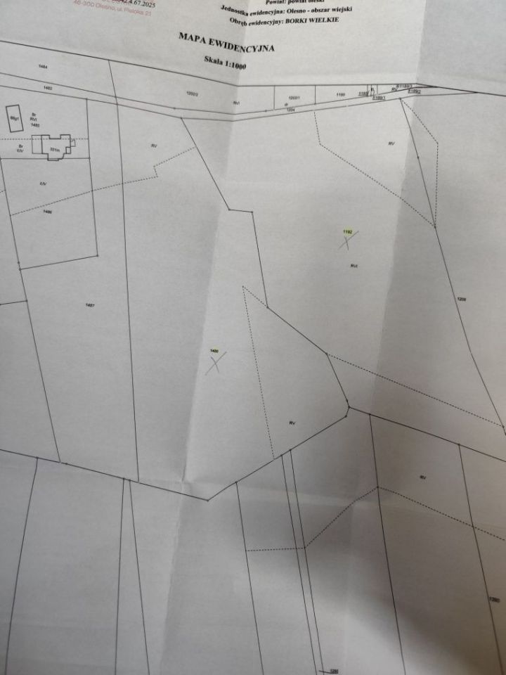Działka rolna Borki Wielkie, ul. Leśna. Zdjęcie 2