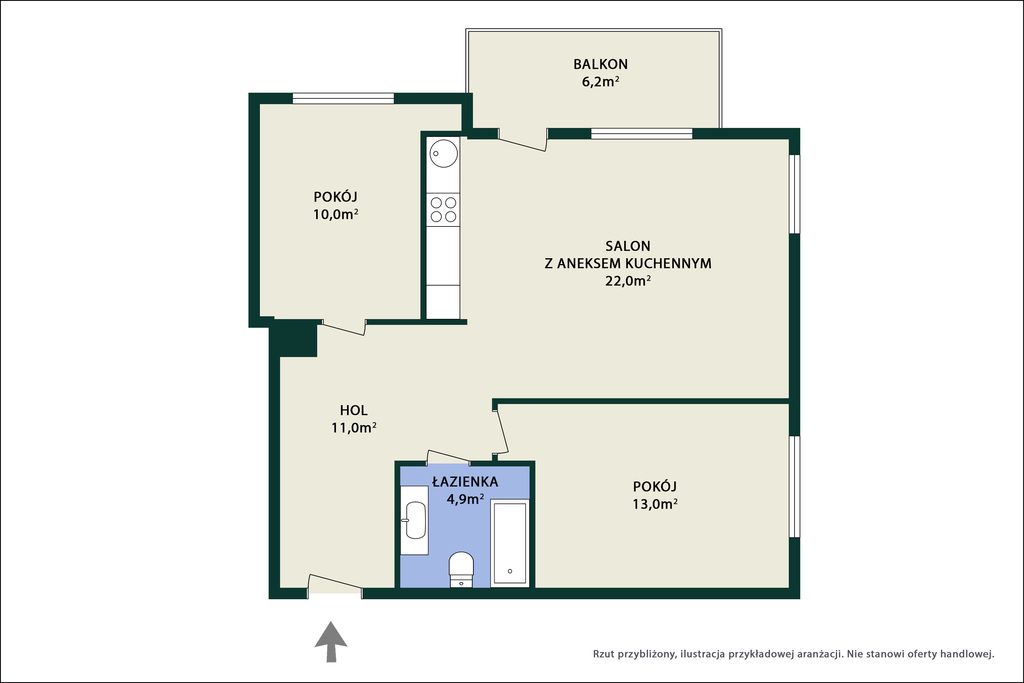 Mieszkanie 3-pokojowe Warszawa Ursus, ul. Skoroszewska. Zdjęcie 12