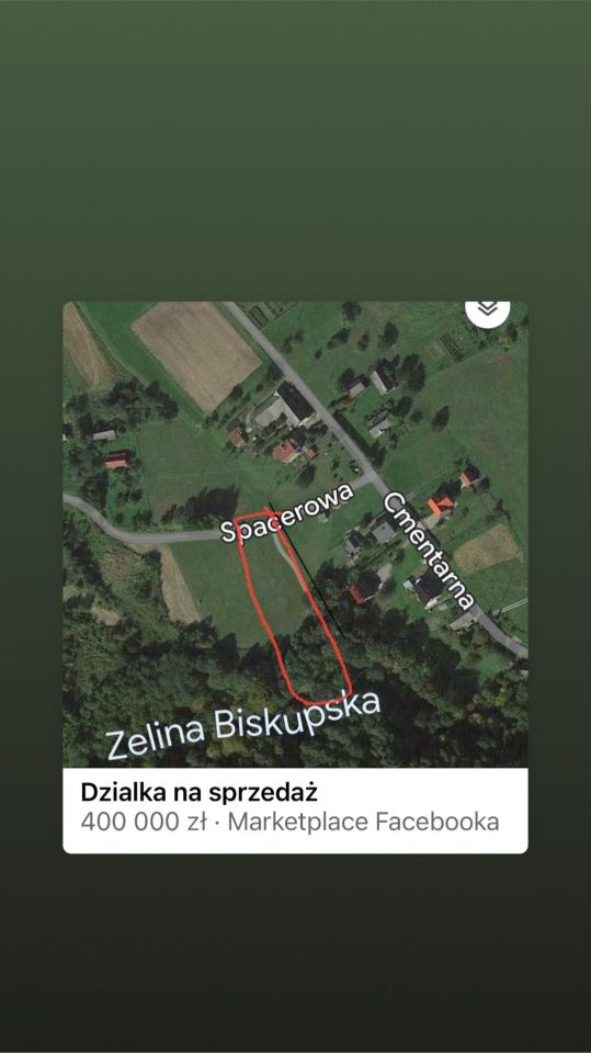 Działka rolno-budowlana Czchów Zapotocze, ul. Spacerowa. Zdjęcie 6