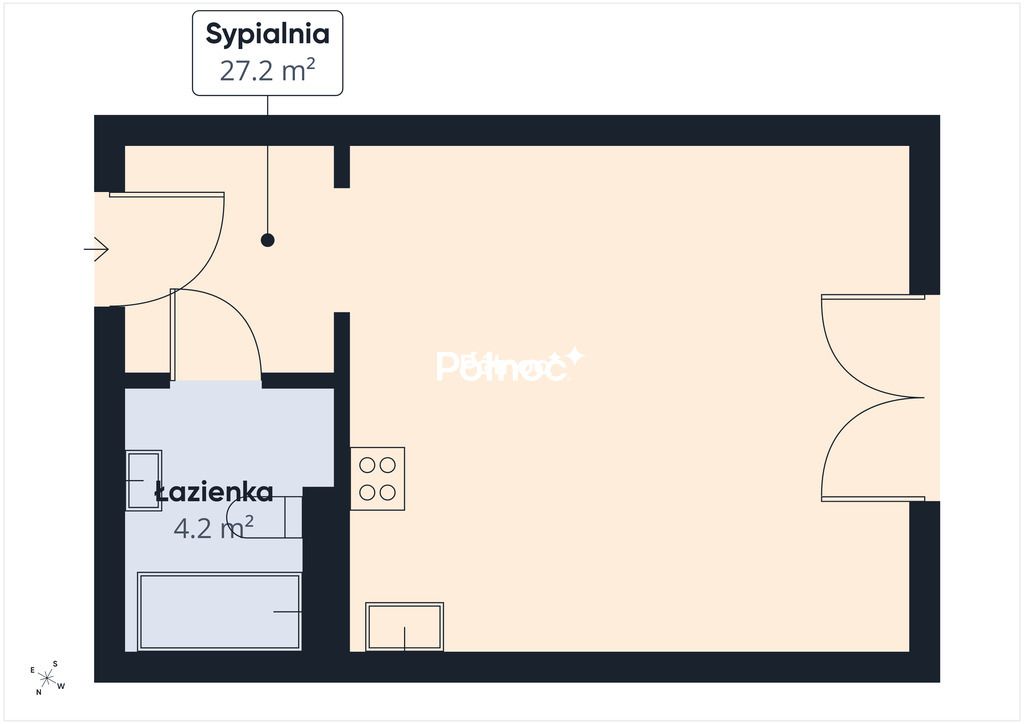 Mieszkanie 1-pokojowe Kraków Ruczaj, ul. prof. Michała Bobrzyńskiego. Zdjęcie 15