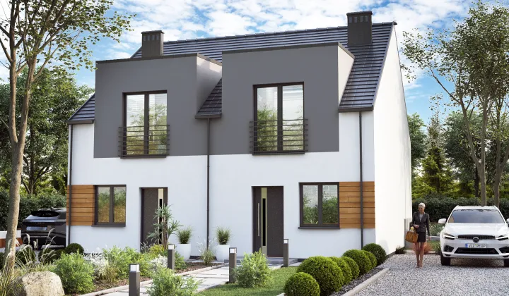 bliźniak, 3 pokoje Lubieszów