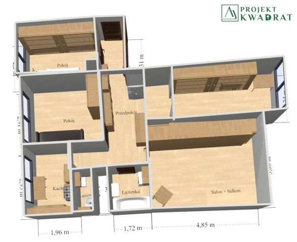Mieszkanie 4-pokojowe Gliwice Łabędy, ul. Zygmuntowska. Zdjęcie 18