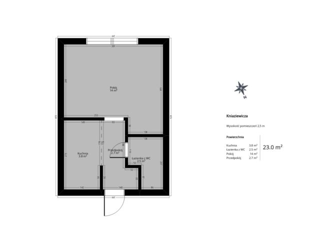 Mieszkanie 1-pokojowe Wrocław, ul. Ludwika Rydygiera. Zdjęcie 19