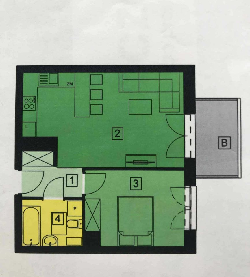 Mieszkanie 2-pokojowe Rzeszów Słocina. Zdjęcie 8