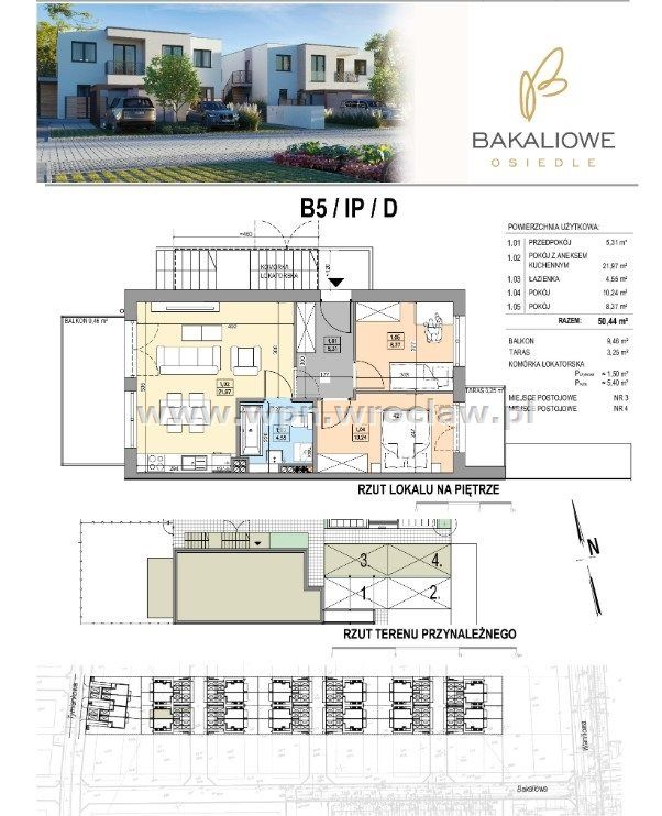 Mieszkanie 3-pokojowe Wrocław Psie Pole, ul. Bakaliowa. Zdjęcie 3