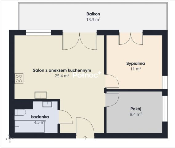 Mieszkanie 3-pokojowe Olsztyn Zatorze, ul. Marii Zientary-Malewskiej. Zdjęcie 15