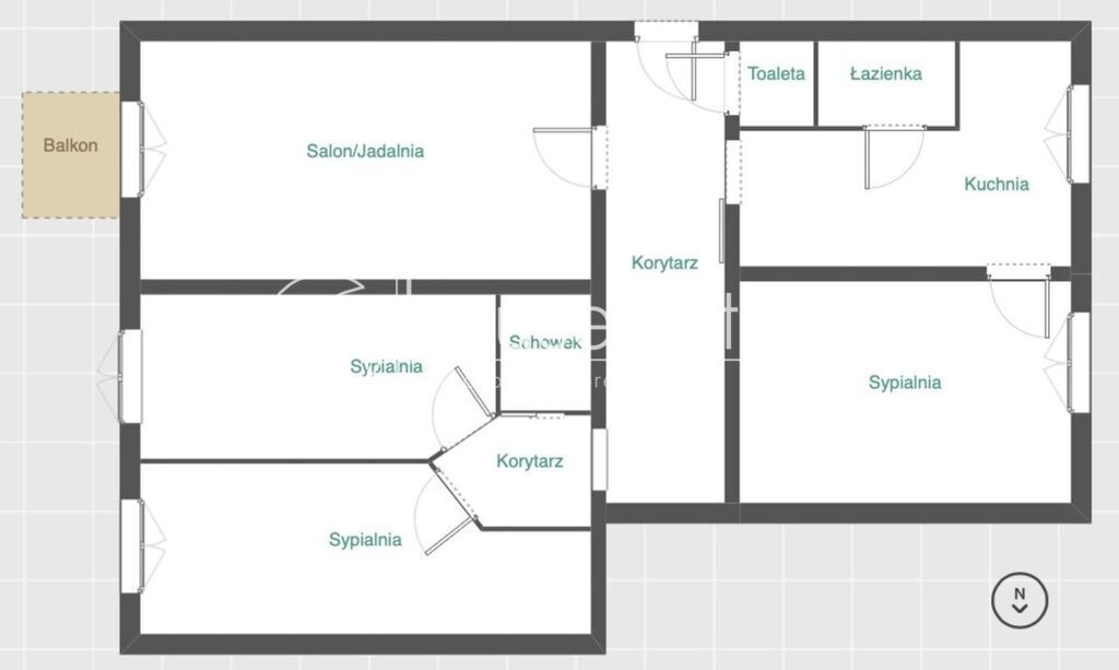 Mieszkanie 4-pokojowe Łódź, ul. Piotrkowska. Zdjęcie 15