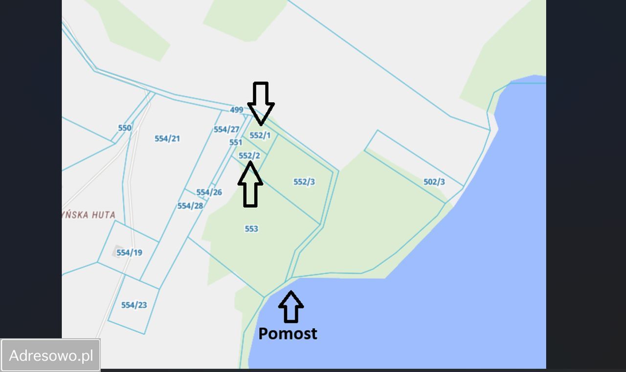 Działka budowlana Borzestowska Huta Łączyńska Huta. Zdjęcie 2