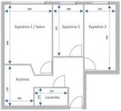 Mieszkanie 3-pokojowe Kraków, ul. Okólna. Zdjęcie 4