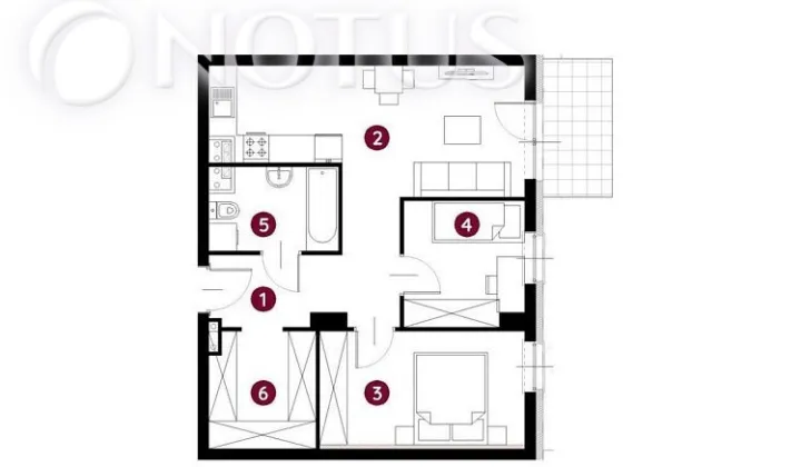 Mieszkanie 3-pokojowe Bielsko-Biała, ul. Mostowa