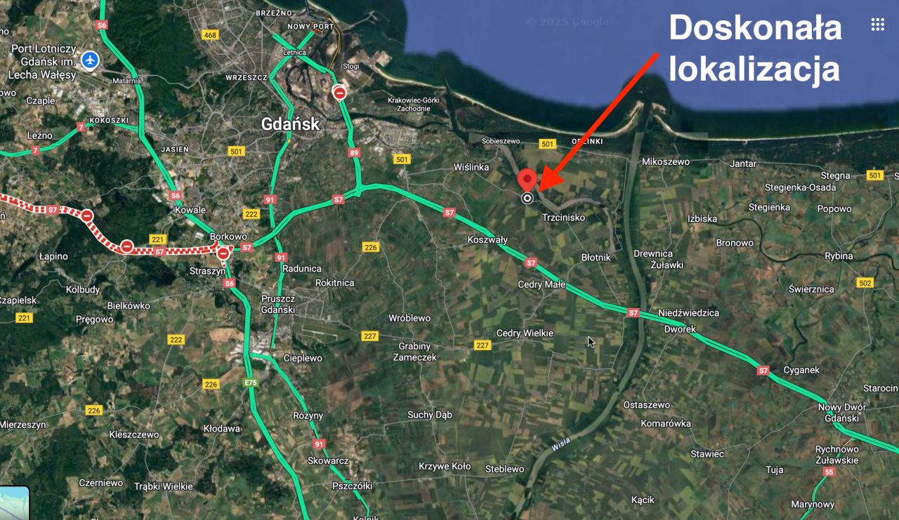 Działka inwestycyjna Wiślinka. Zdjęcie 4