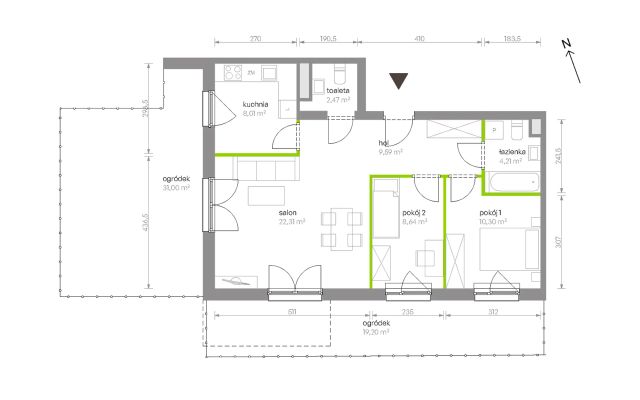 Mieszkanie 3-pokojowe Warszawa Chrzanów, ul. Szeligowska. Zdjęcie 8