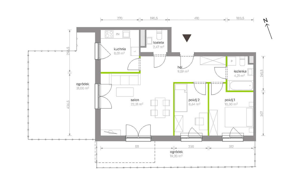 Mieszkanie 3-pokojowe Warszawa Chrzanów, ul. Szeligowska. Zdjęcie 8