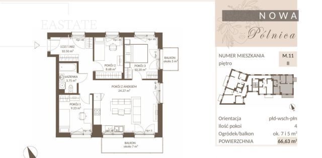 Mieszkanie 4-pokojowe Gdańsk Jasień, ul. Pólnicy. Zdjęcie 4