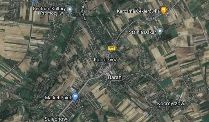 Działka inwestycyjna Luborzyca
