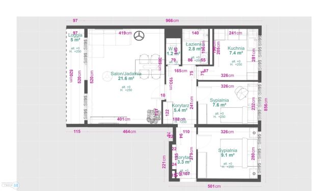 Mieszkanie 3-pokojowe Kielce Sady. Zdjęcie 11