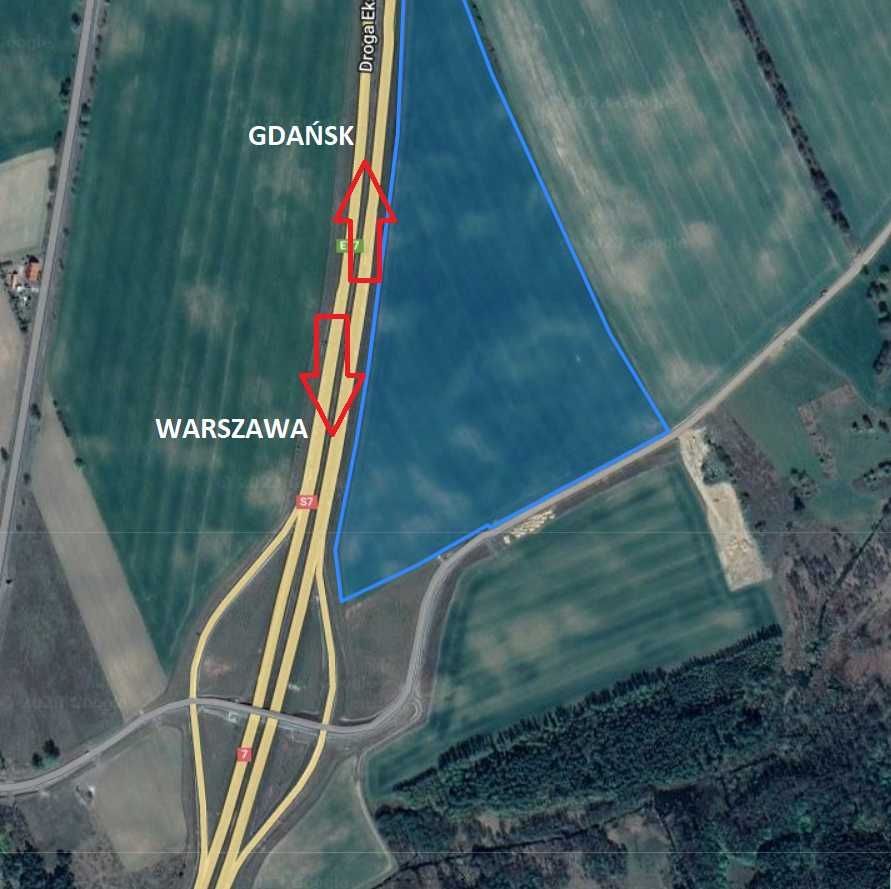 Działka inwestycyjna Powierz. Zdjęcie 2