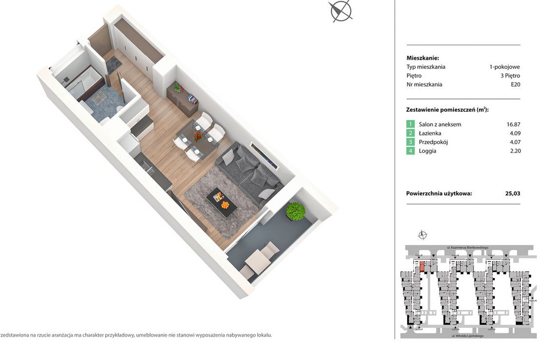 Mieszkanie 1-pokojowe Wrocław Żerniki. Zdjęcie 16