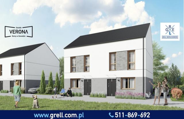 bliźniak, 4 pokoje Opole Malinka, Zawada - Luboszycka. Zdjęcie 1