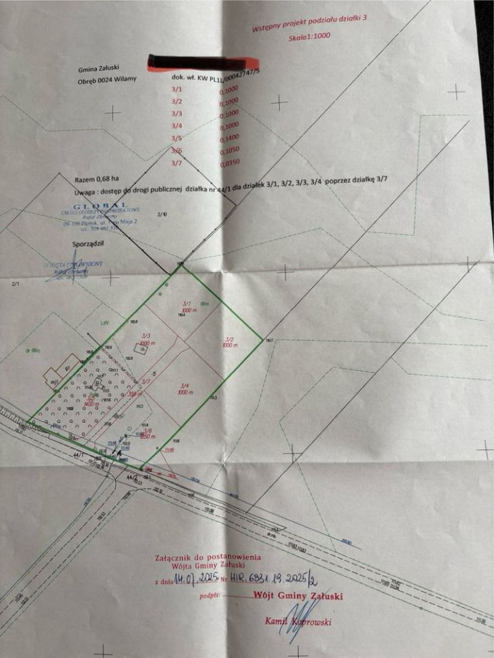 Działka budowlana Wilamy. Zdjęcie 2