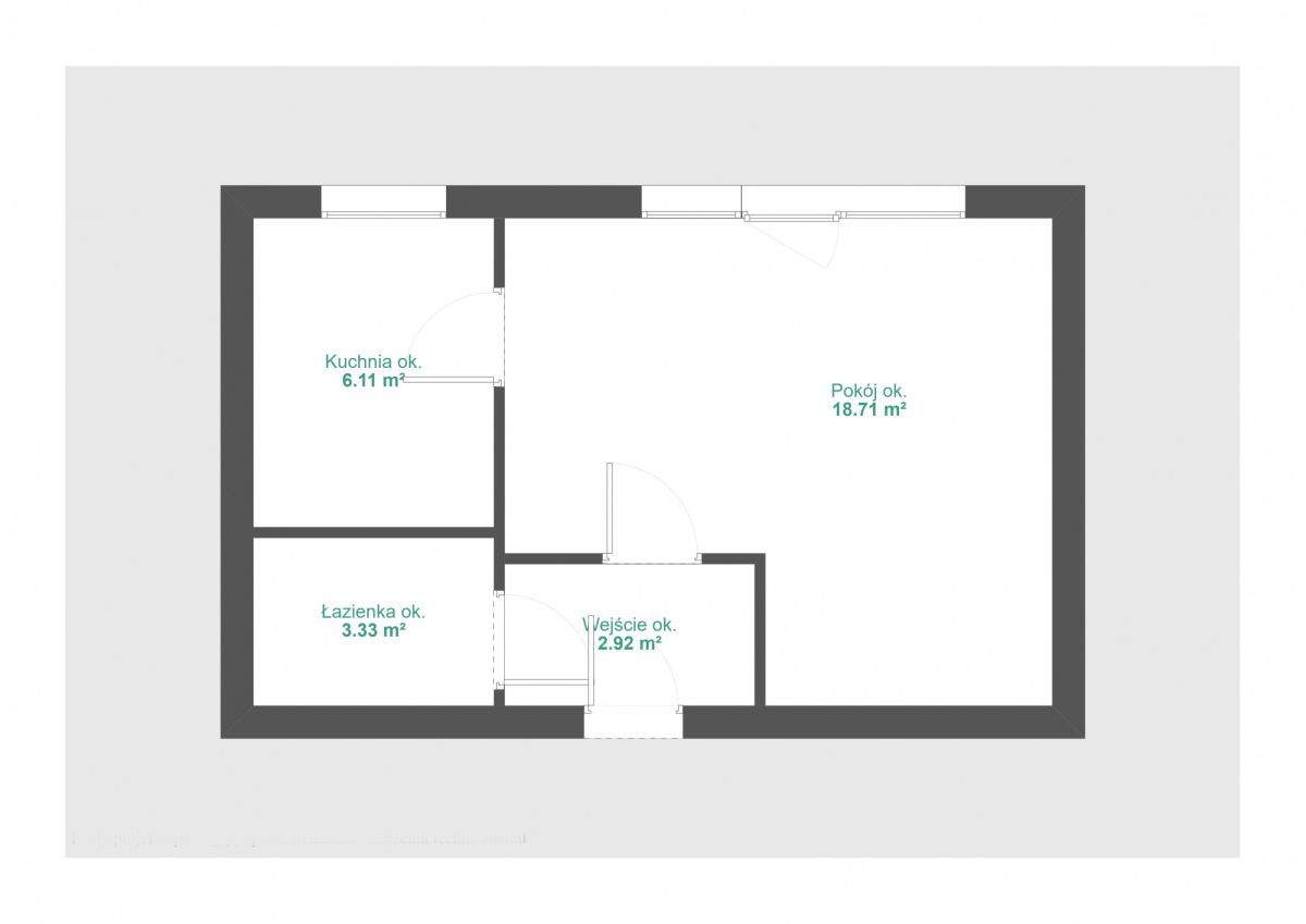 Mieszkanie 1-pokojowe Poznań Grunwald, ul. Jana Keplera. Zdjęcie 12
