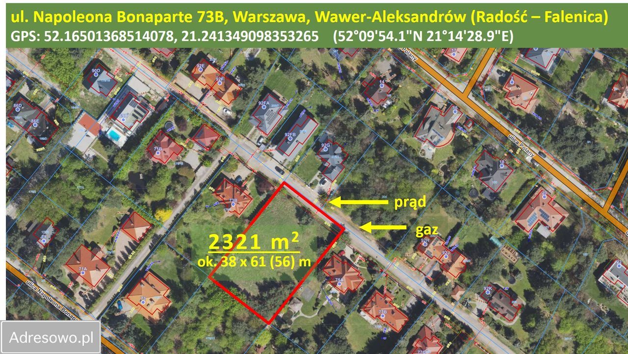 Działka budowlana Warszawa Wawer, ul. Napoleona Bonaparte. Zdjęcie 8