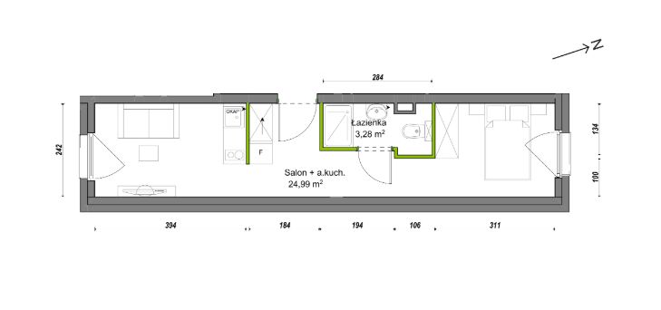Mieszkanie 1-pokojowe Wrocław Ołtaszyn, ul. Orawska. Zdjęcie 8