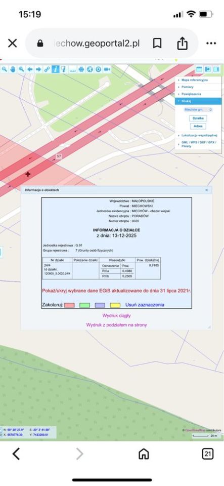 Działka rolna Poradów. Zdjęcie 5