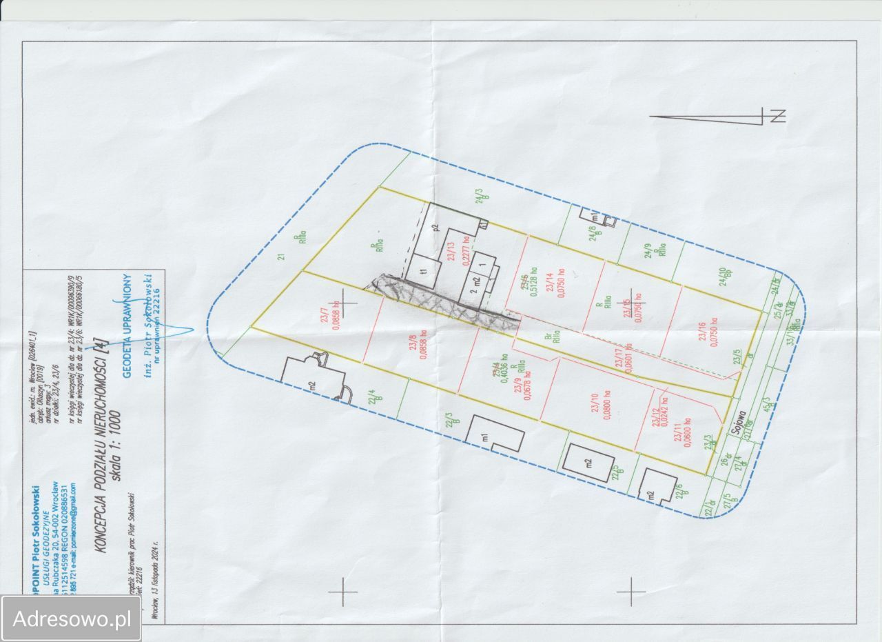 Działka budowlana Wrocław Ołtaszyn, ul. Sojowa. Zdjęcie 2