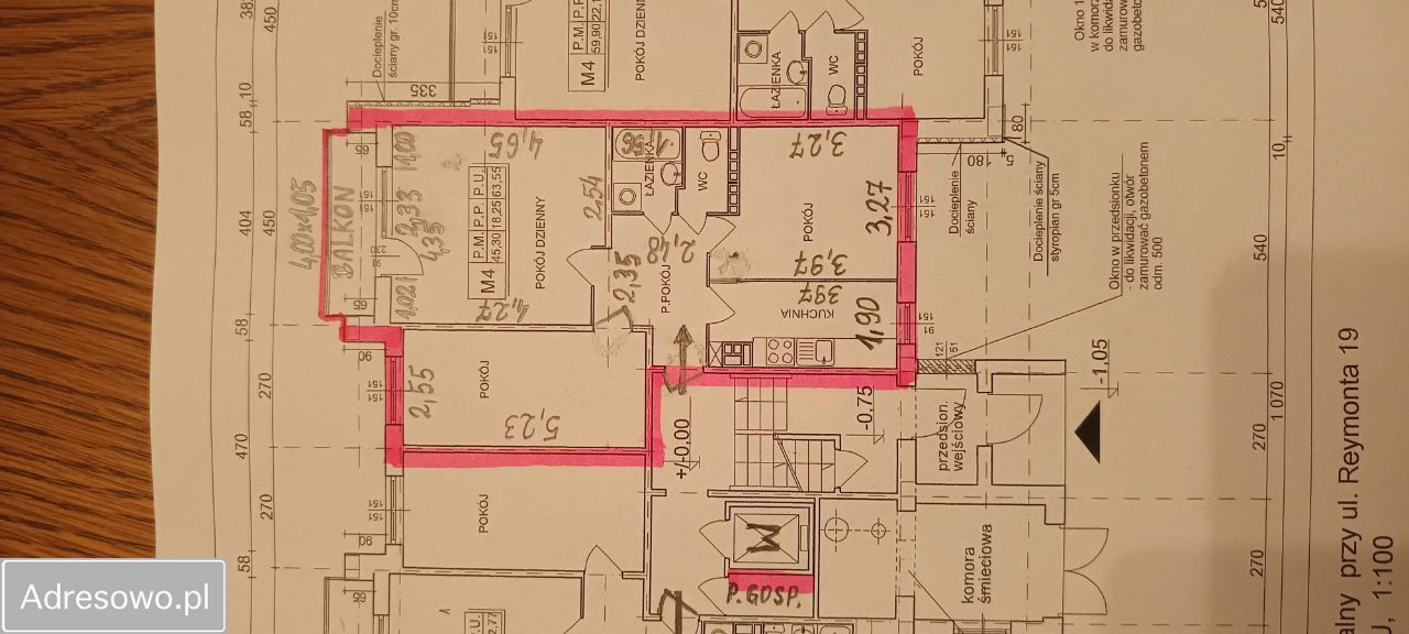 Mieszkanie 3-pokojowe Warszawa Żoliborz, al. Aleja Władysława Reymonta