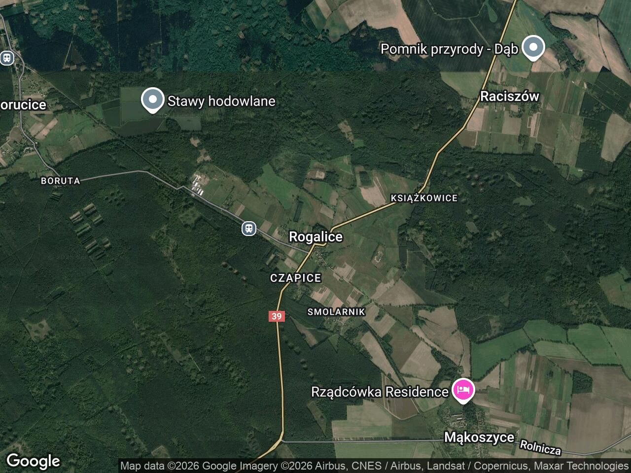 Działka rolna Rogalice