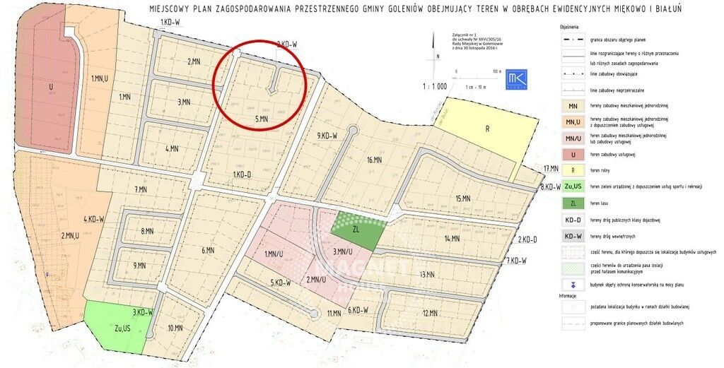 Działka budowlana Miękowo. Zdjęcie 5