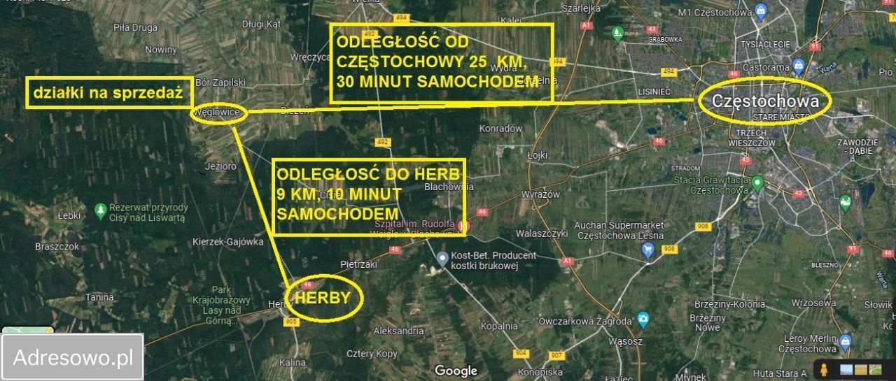 Działka budowlana Węglowice. Zdjęcie 3