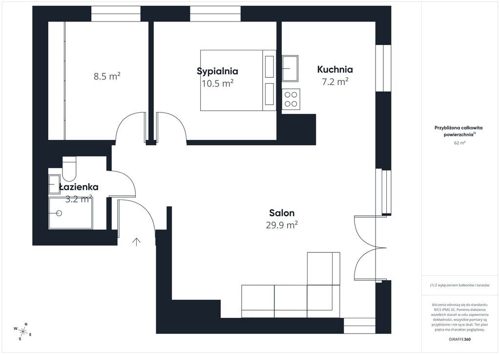 Mieszkanie 3-pokojowe Warszawa Wola. Zdjęcie 6