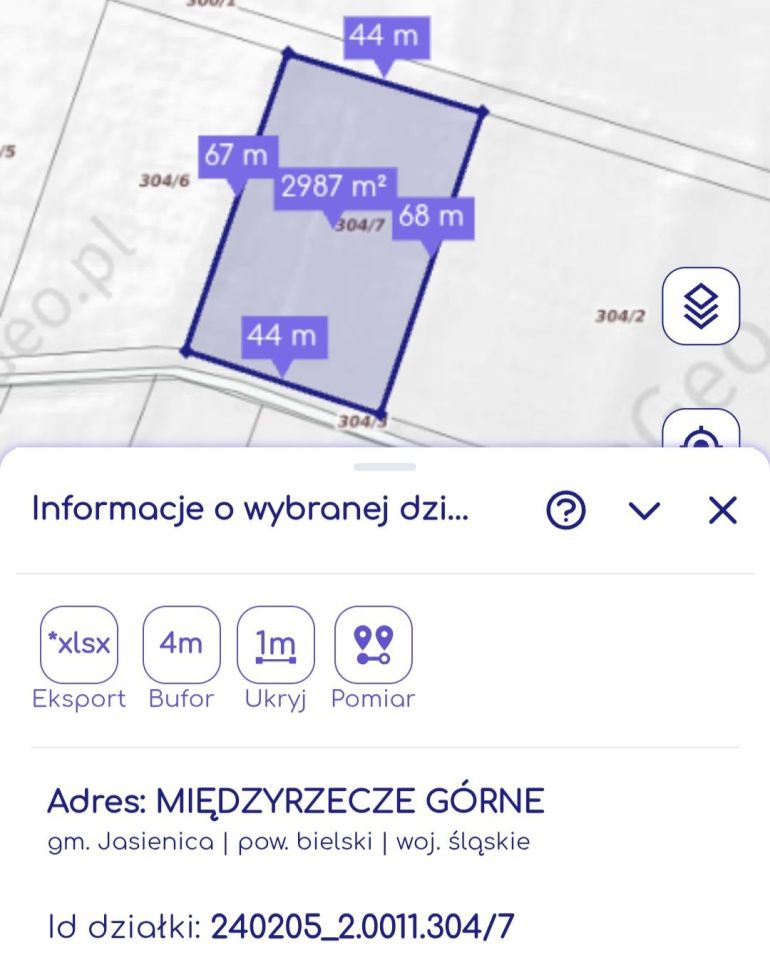 Działka budowlana Międzyrzecze Górne. Zdjęcie 8